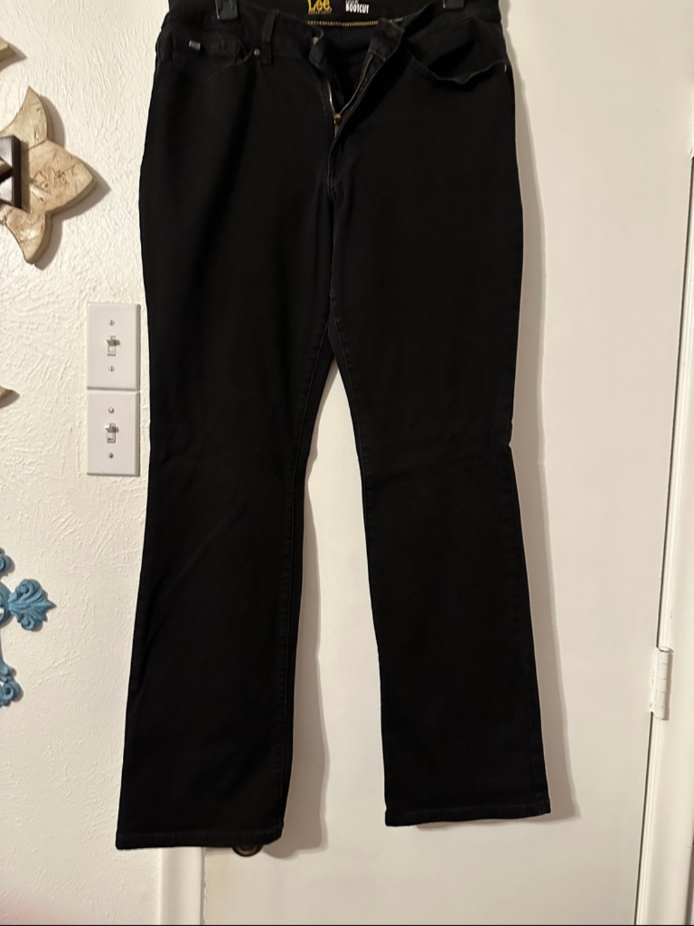 Lee Black Straight Fit Jeans
